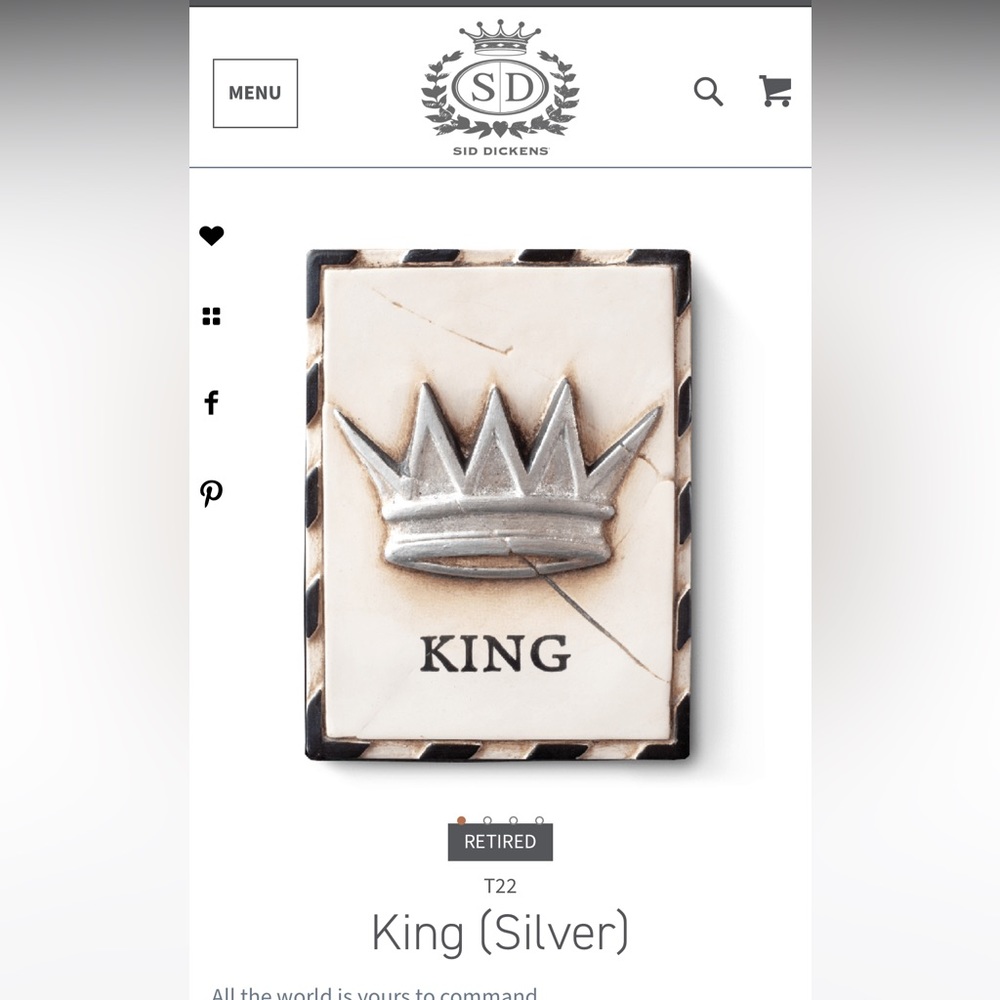 Sid Dickens King Memory Block